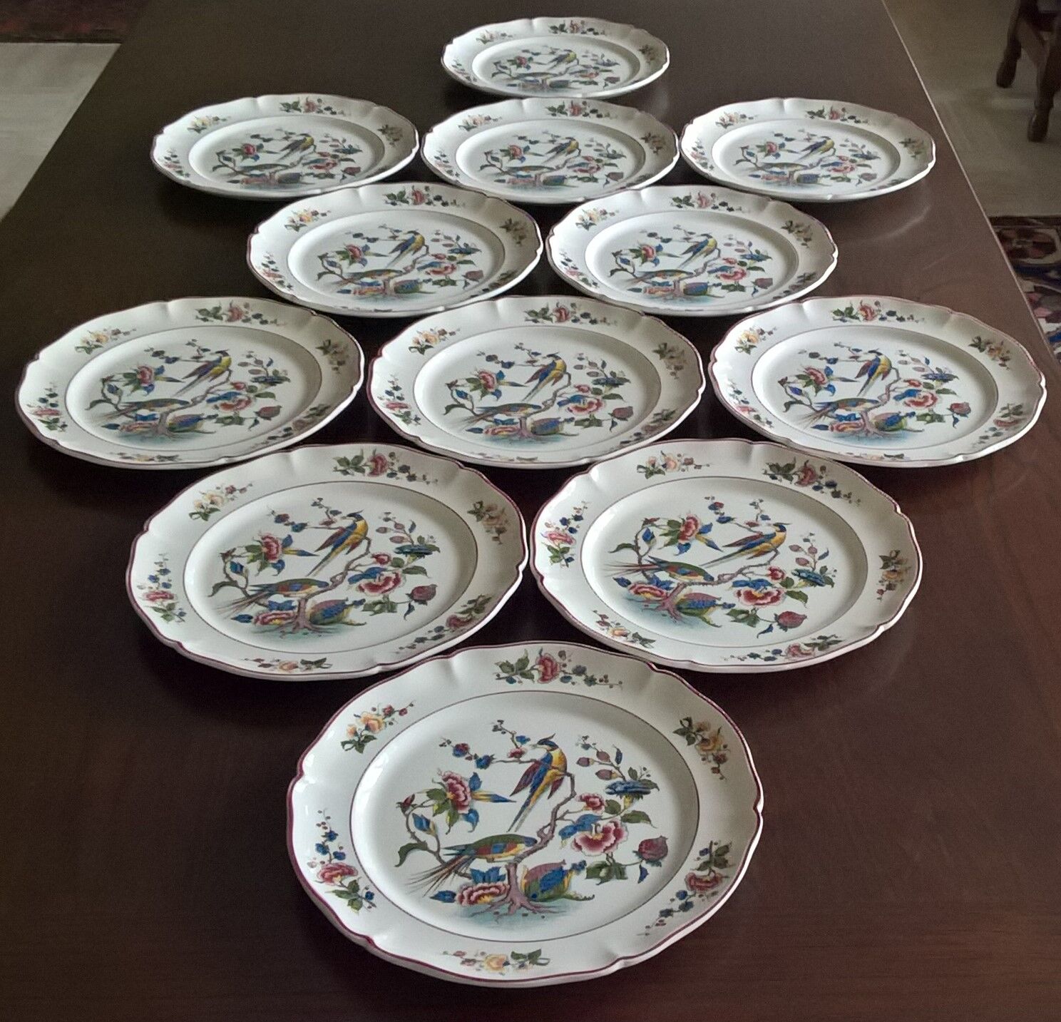 Set of 12 plates Villeroy & Boch Phoenix red