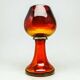 Mid-century modern vase, multicolour glass, designed by J. Słuczan-Orkusz, Poland, 1970s