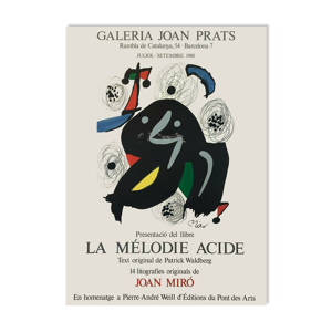 Affiche lithographique Joan Miro