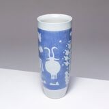 Porcelain vase, visit to the flock, 1950s