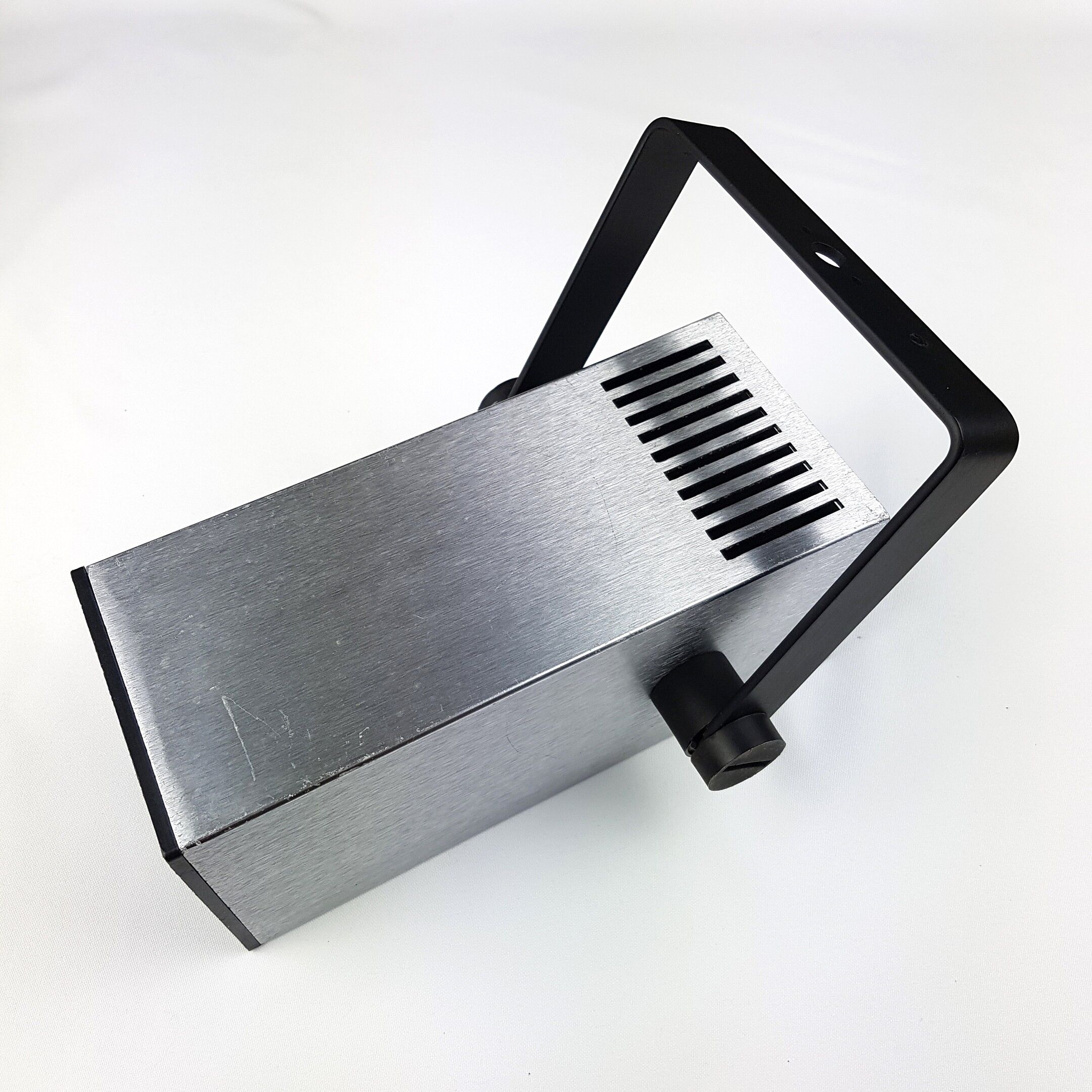 Paire de spots carré aluminium brossé