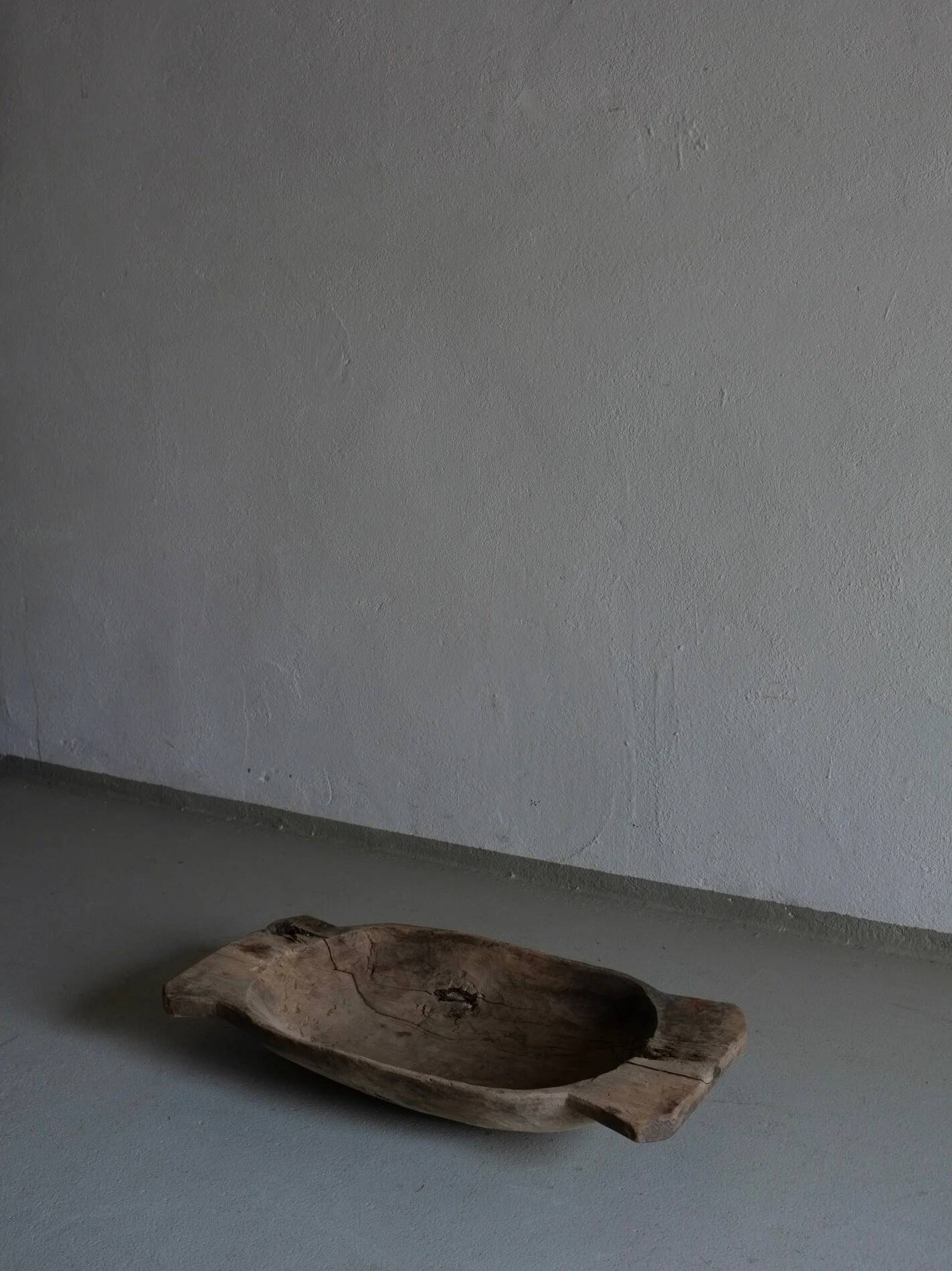 Rustic wooden bowl