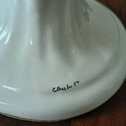 Ceramic palm lamp