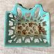 Antique enamelled cast iron soap dish