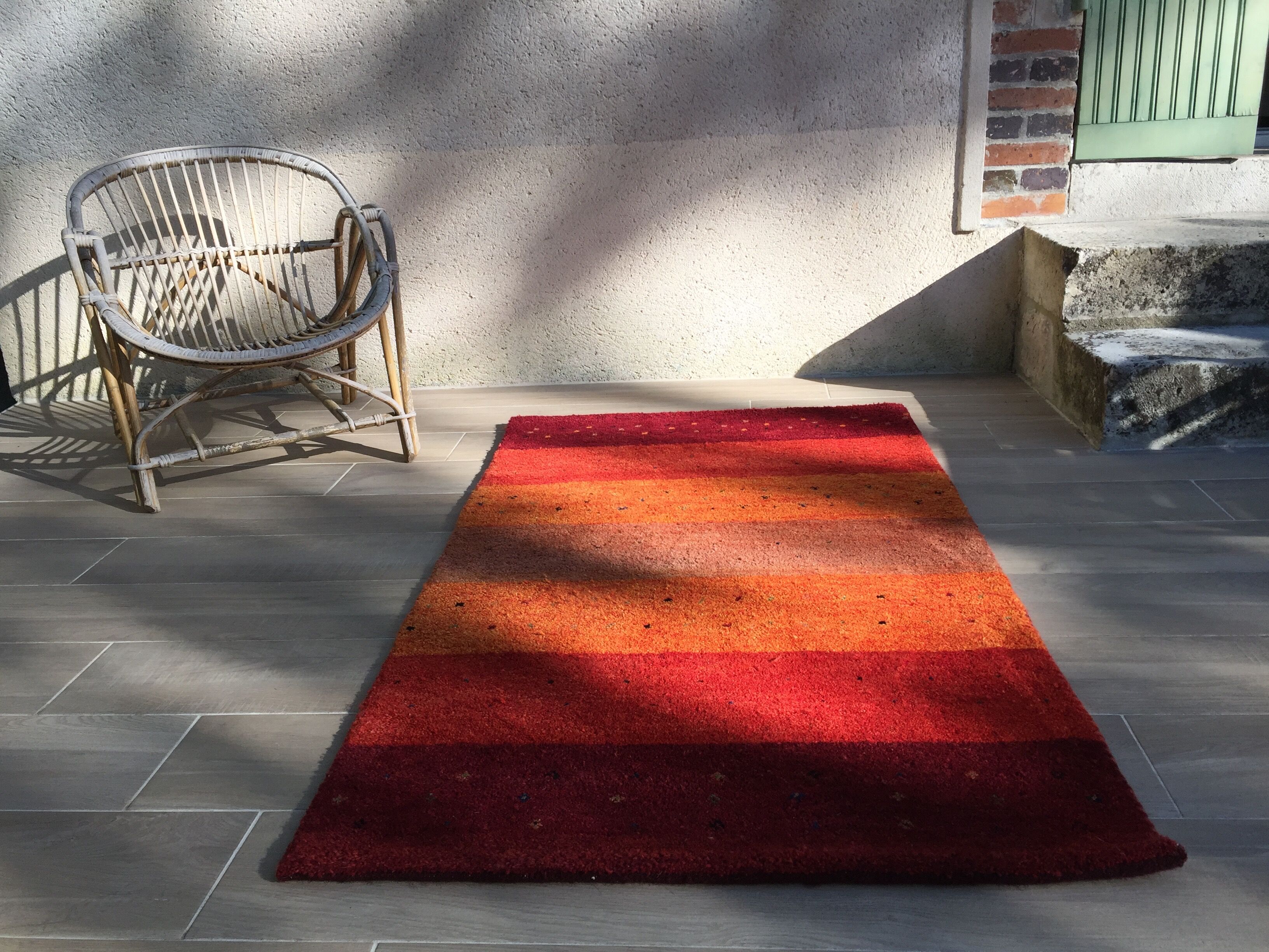 Indian carpet gabbeh 100% wool - 94x157 cm