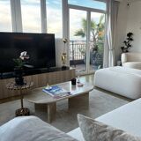 Rectangular coffee table oblong format 100% Roman Travertine