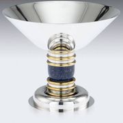 JEAN-EMILE PUIFORCAT - ART DECO CUP IN STERLING SILVER & VERMEIL MINERVE