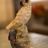Parakeet faience by Marjolaine and Luc Lanel