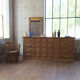 Fauteuil en osier vintage