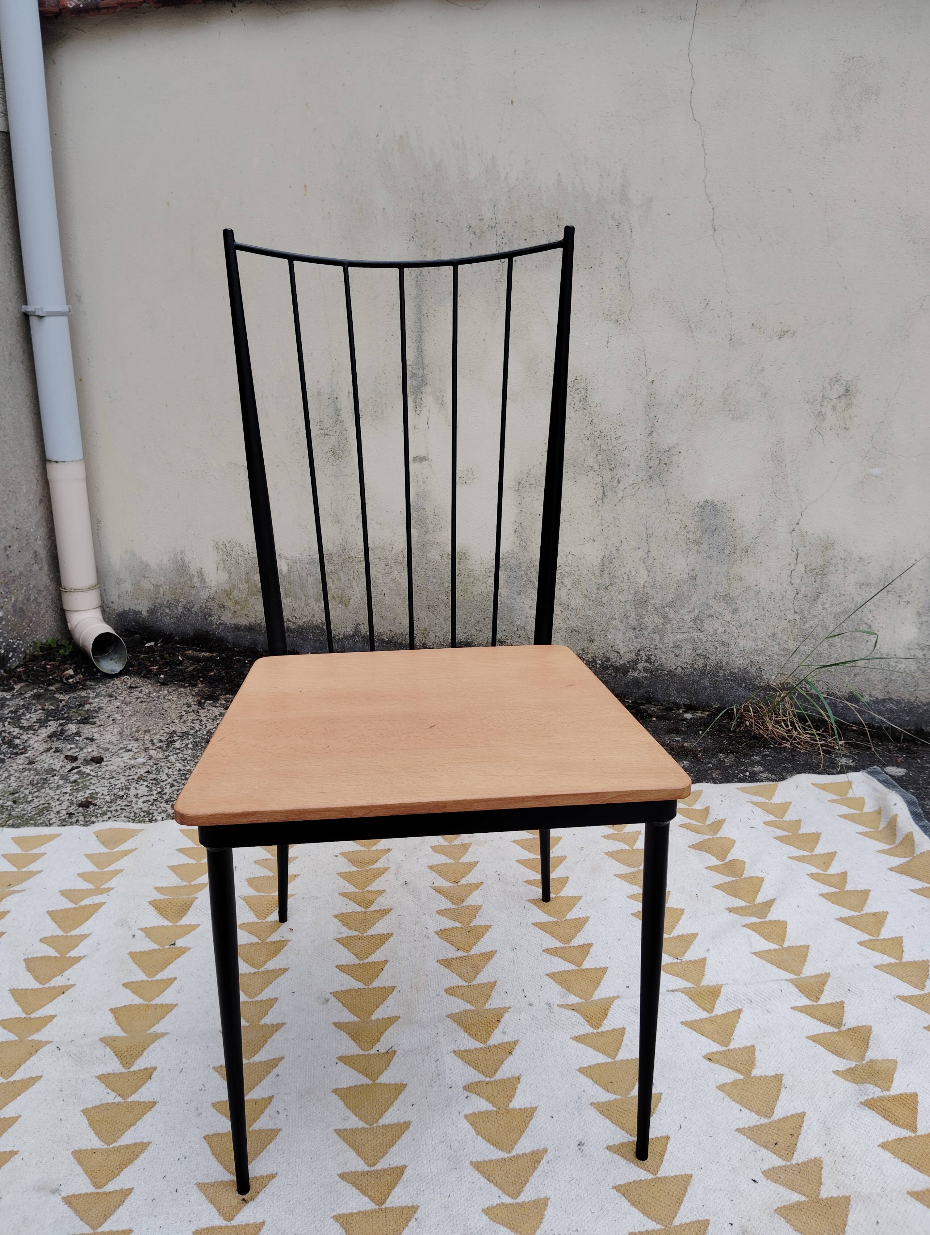 Set of 4 Colette Gueden chairs