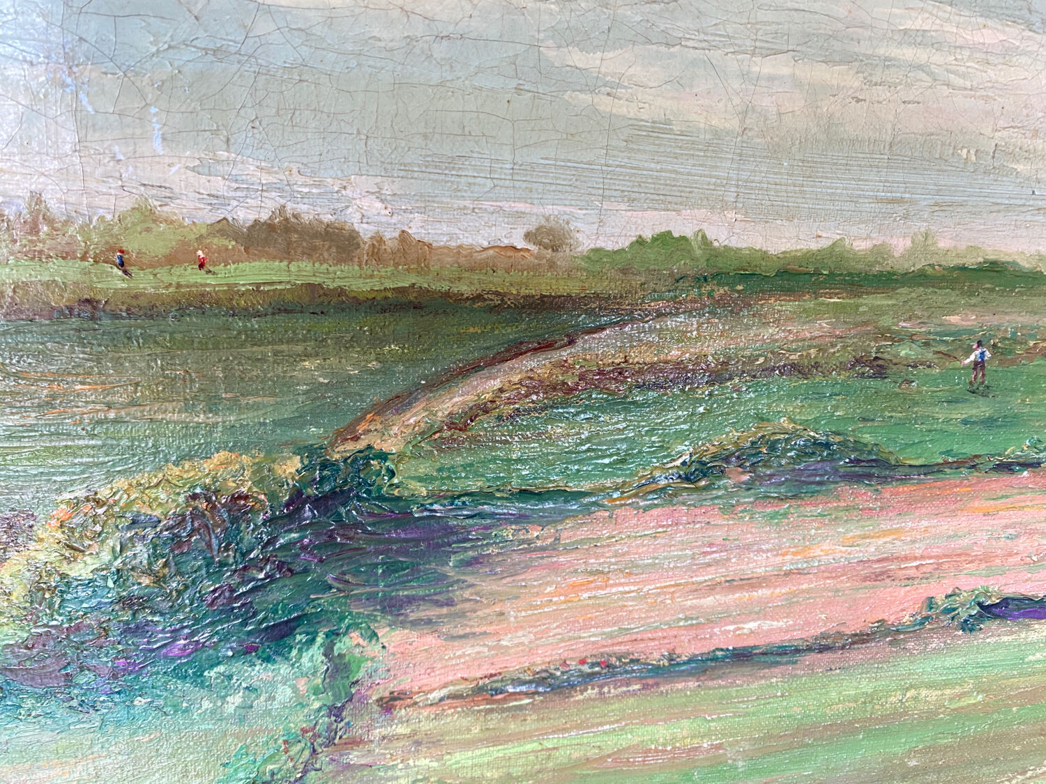 Ancient landscape of Brittany signed