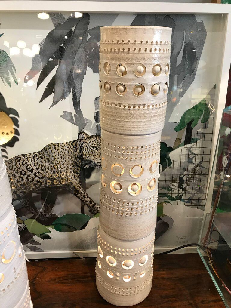 Lampe céramique "Totem" Georges Pelletier circa 1970