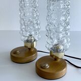 Pair Bubble Glass Scandinavian lights
