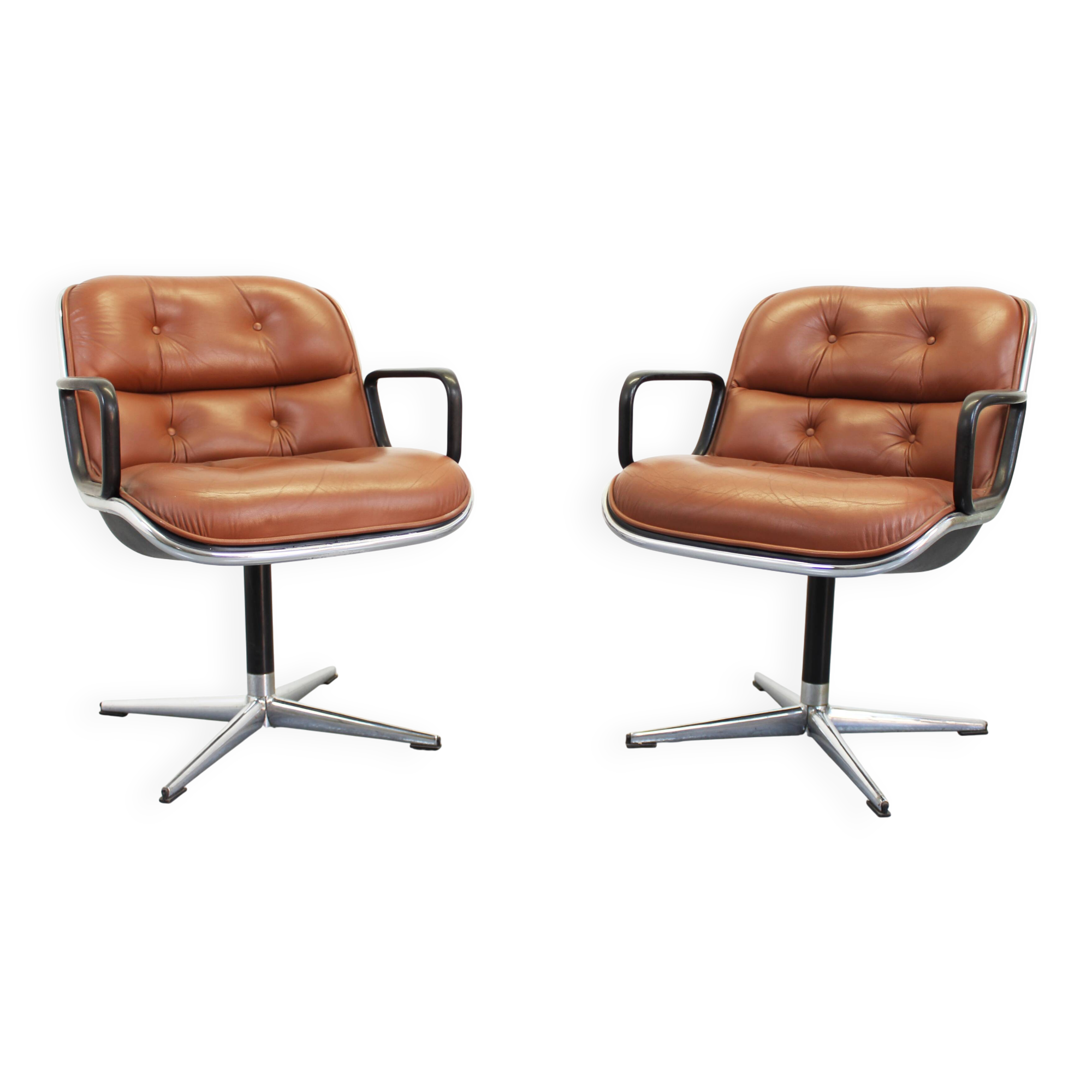 2x Office Chair Charles Pollock, Knoll