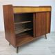 German walnut veneer shoe cabinet, 1960boi