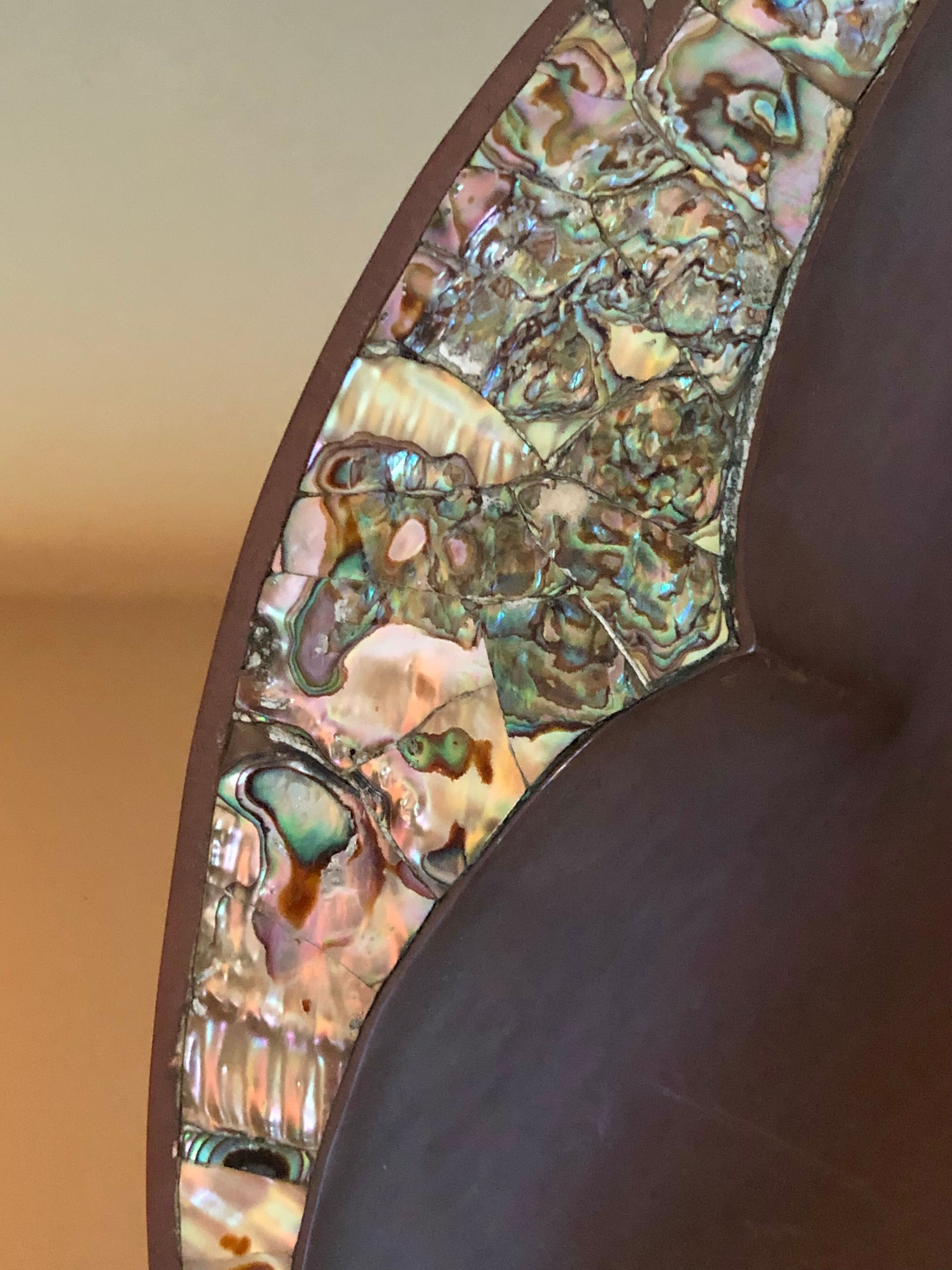 "Fish" cut in copper and mother-of-pearl by G. Espinosa, Mexico 60s