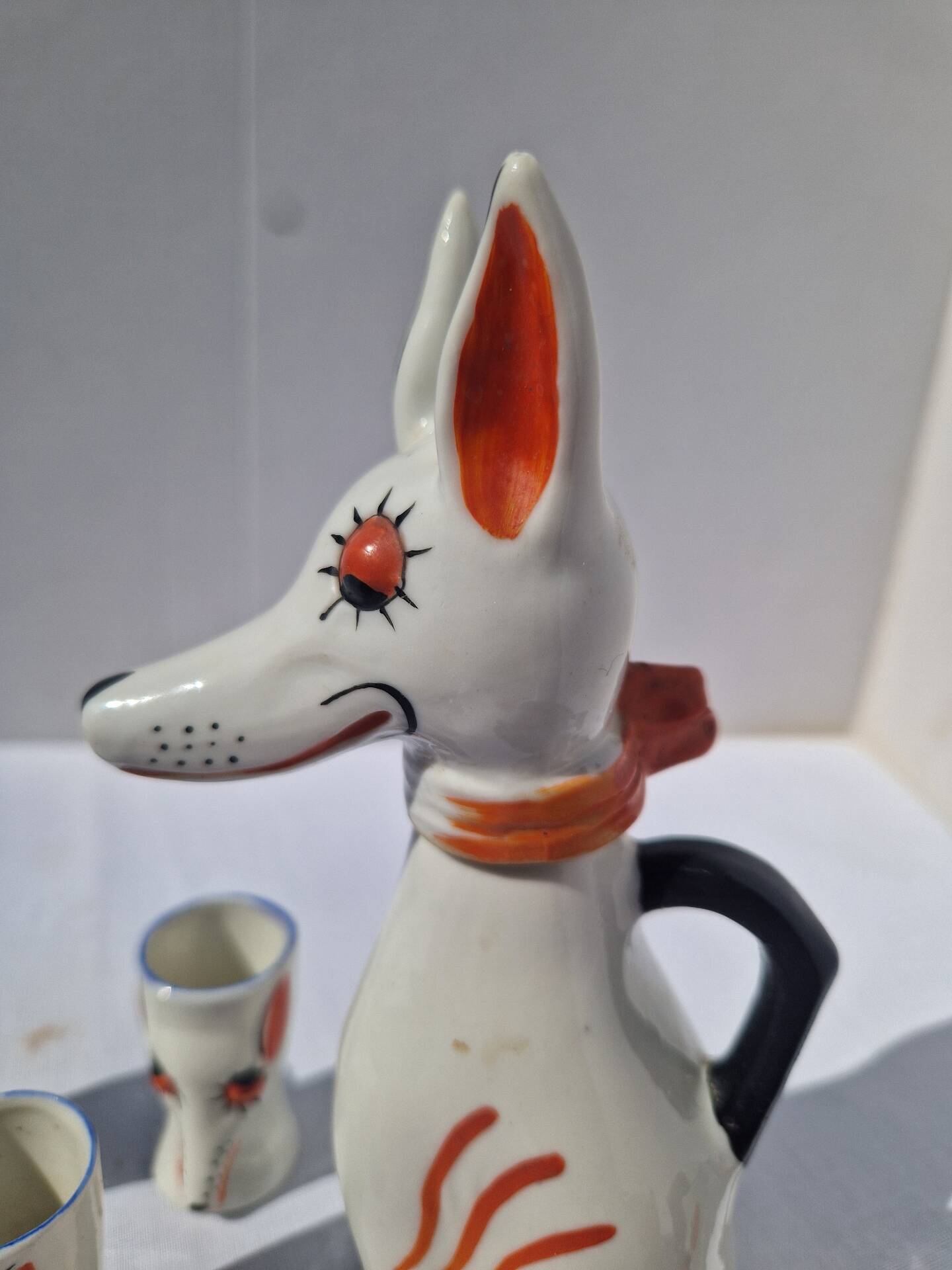 Service A Liqueur En Forme De Chien Style Robj