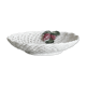 Large white twisted ceramic basket