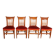 Set of 4 Directoire period chairs.