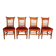 Set of 4 Directoire period chairs.