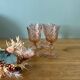 6 Rosaline twisted liqueur glasses