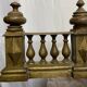 Fireplace bar, bronze fireplace bar Louis XVI style, Napoleon III era