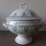 Old soup bowl with its lid