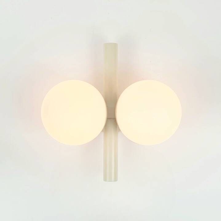 Mid Century Space Age Opaline Glass Wall Lamp from Kaiser, Germany, 1960s