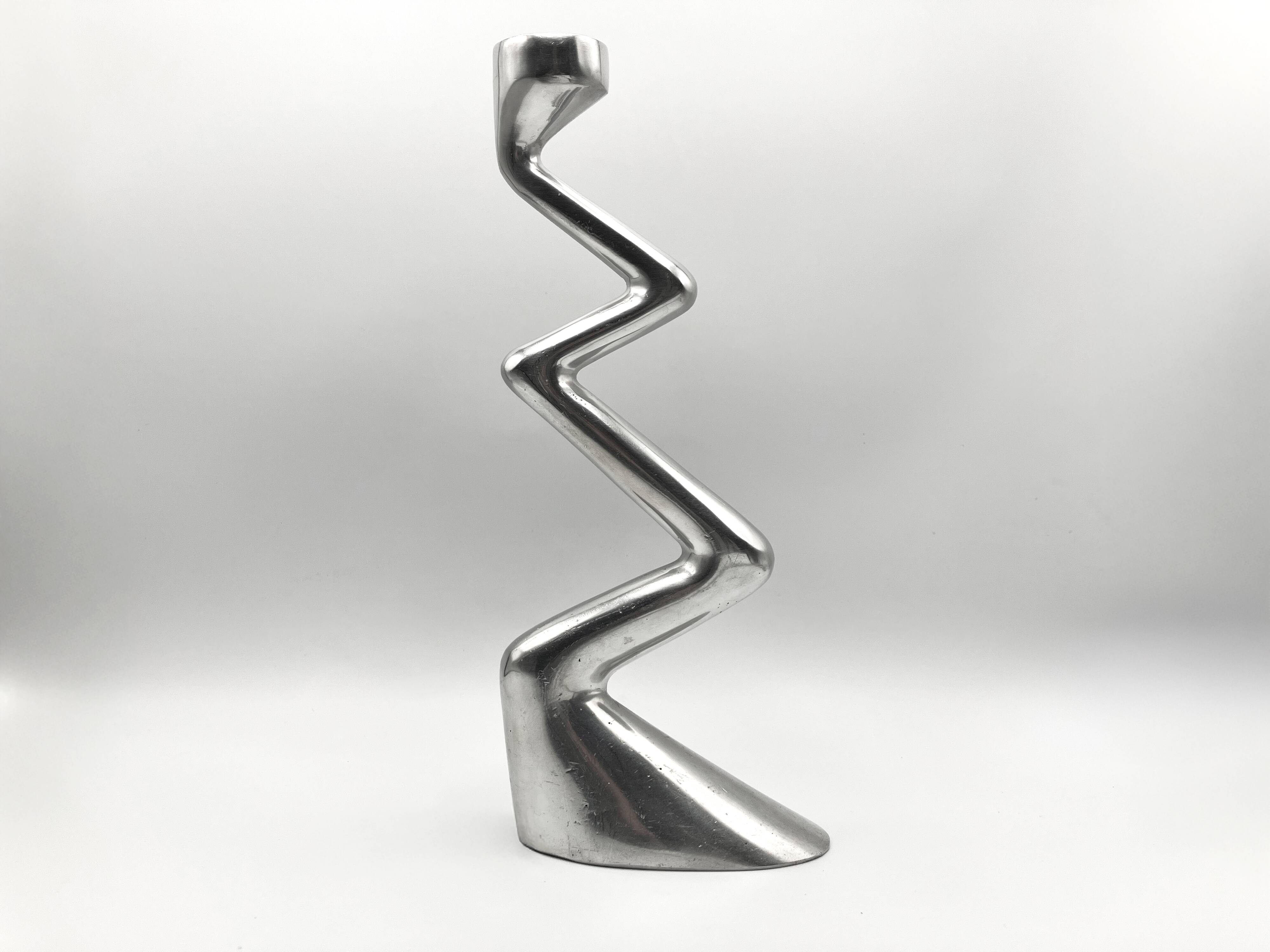 Zig Zag Modernism Candle Holder • Matthew Hilton for SCP • 1987 • signed