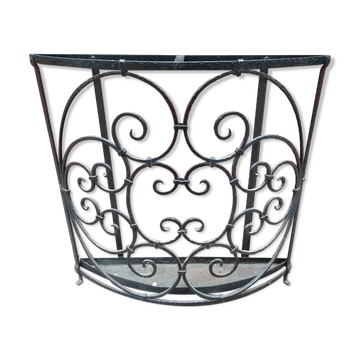 Porte parapluie en fer forgé martelé