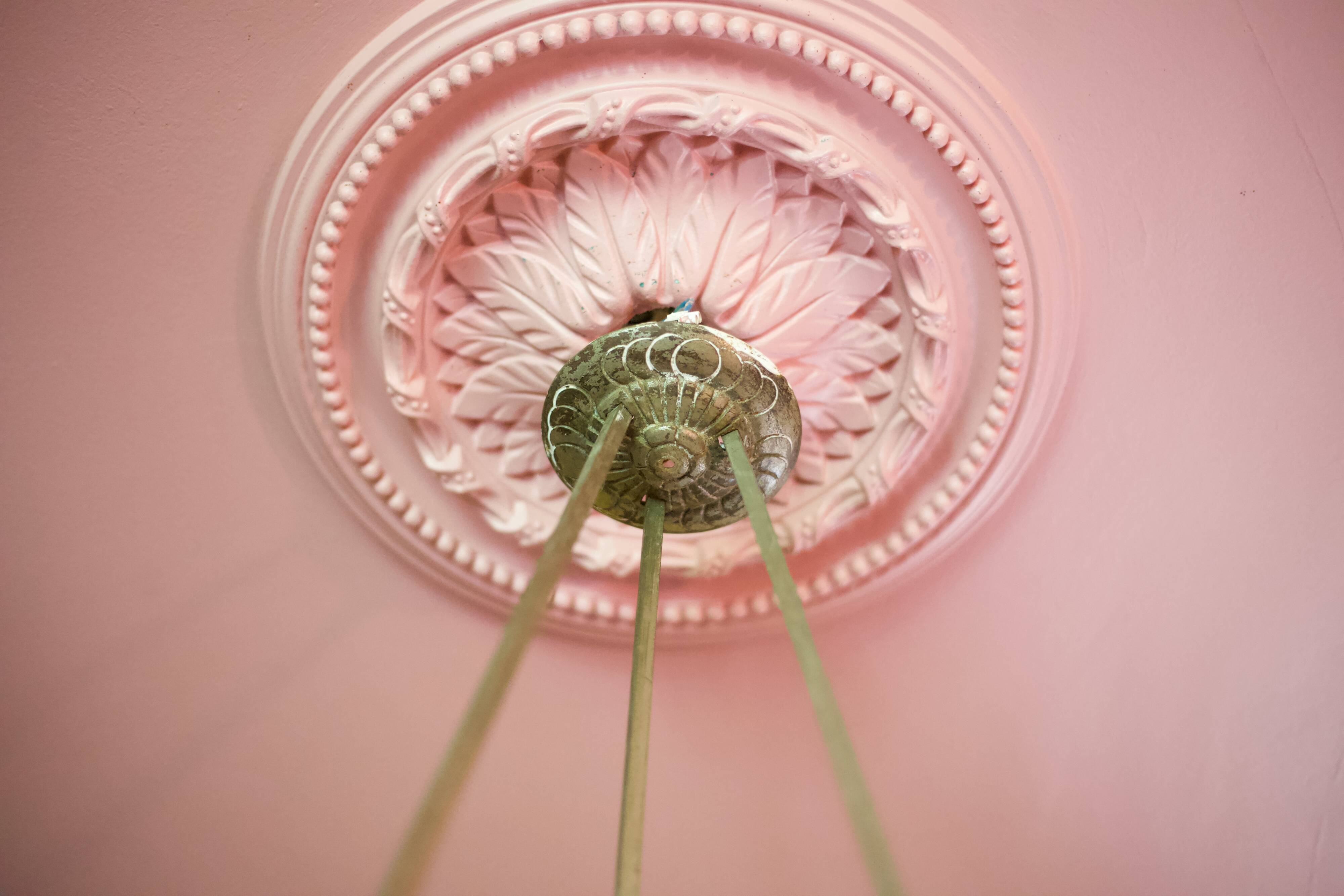 Chandelier signed Muller Frères Lunéville, Art Deco suspension, nickel-plated bronze chandelier, ceiling lamp,