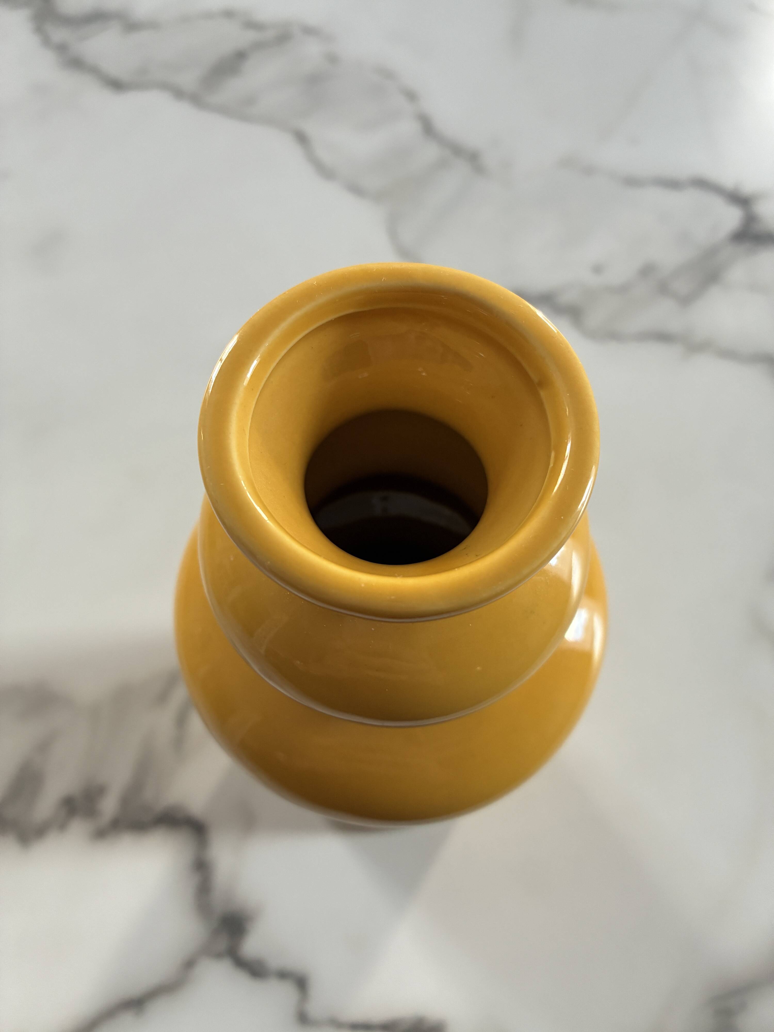 Undulating ceramic vase