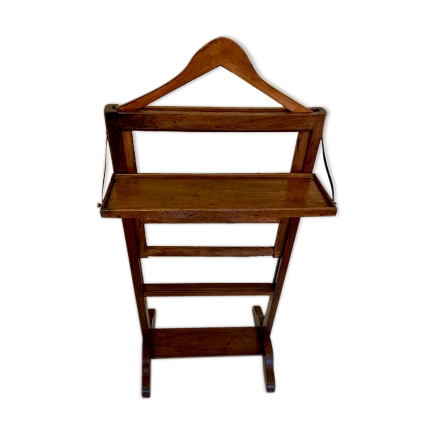 19th century walnut chamber valet