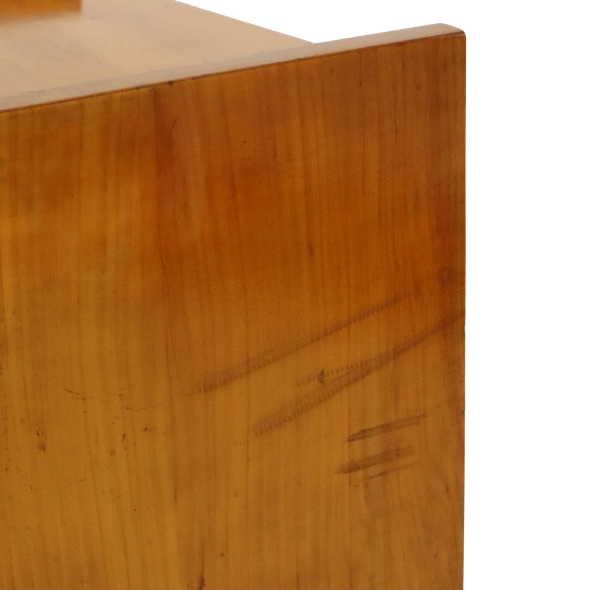 Pair of Fifties Rockabilly Wooden Bedside Tables Vintage Design
