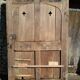 Oak door with clover-shaped oculus