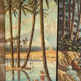 Pair of orientalist paintings signed Hager 1925