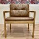 Scandinavian design leather armchair "Bernt Petersen" 1960.
