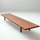 XL rosewood bench from the mid-century
