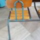 Bureau d’écolier vintage en bois et métal - Bureau double