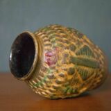 West Germany vase 958-14, Peacock ceramic vase, collection, bodo Mans, Bay Keramik