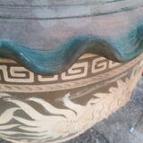 Large Asian terracotta pot