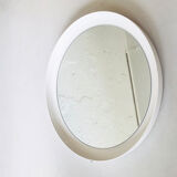 Miroir rond à cadre en plastique, années 1970