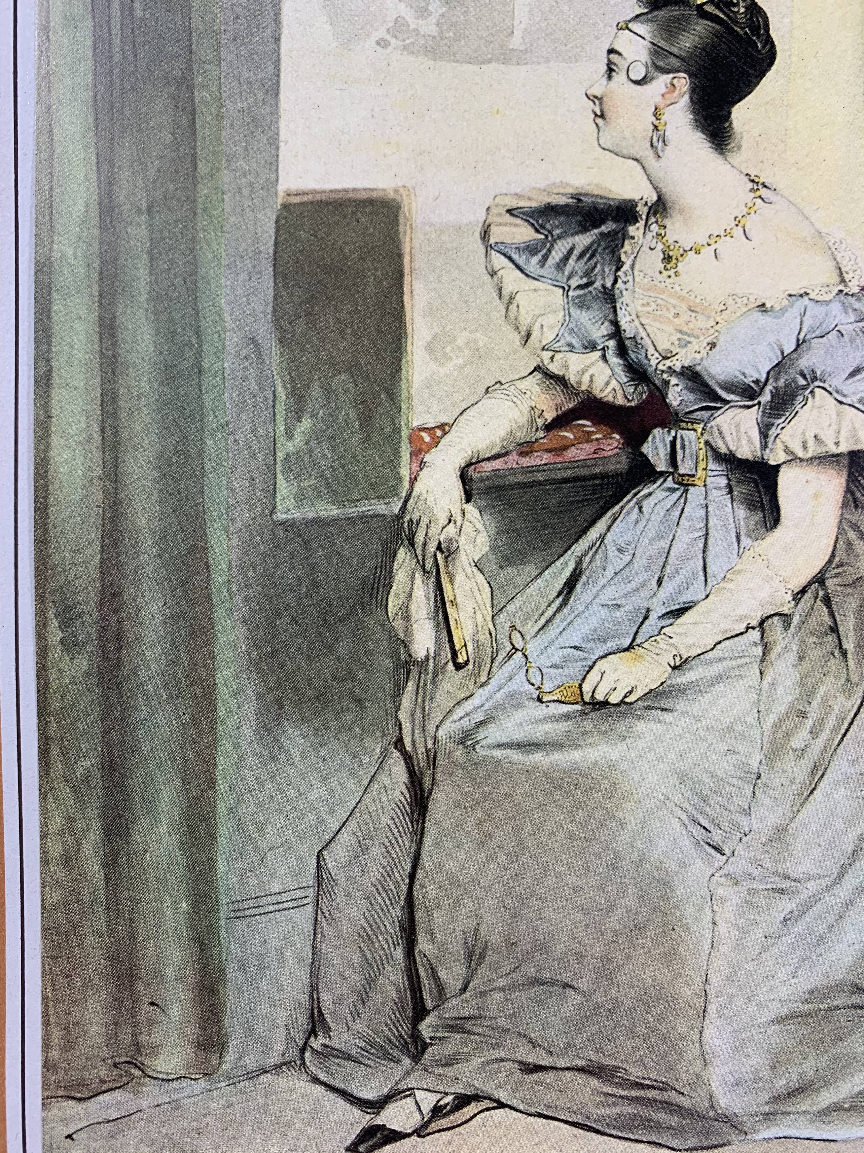 Poster fixed on paper after Achille Devéria