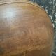 Raw wooden salad bowl