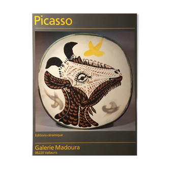 Affiche Madoura Vallauris Suzanne et Georges Ramié - Céramiques de Picasso