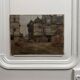 Oil on panel street scene by Roy 1856