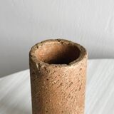 Raw stoneware vase, minimalist natural style