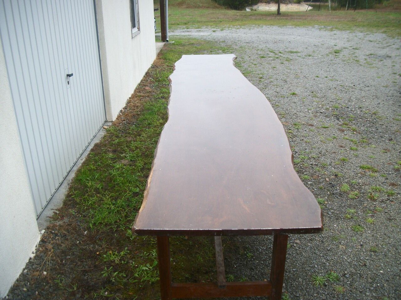 Brutalist farmhouse table