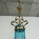 Brass Jugendstil chandelier by Koloman Moser