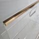 Magazine holder in plexiglass and vintage brass David Lange